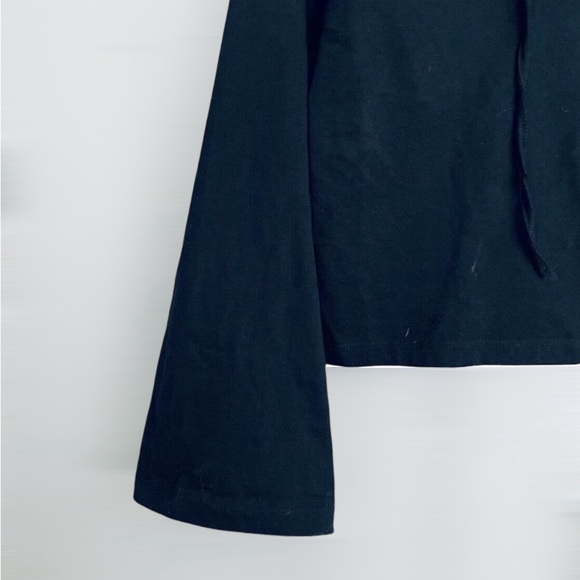 Anthropologie Love Sam Black Beaded Embellished pullover hoodie S - Picture 2 of 4